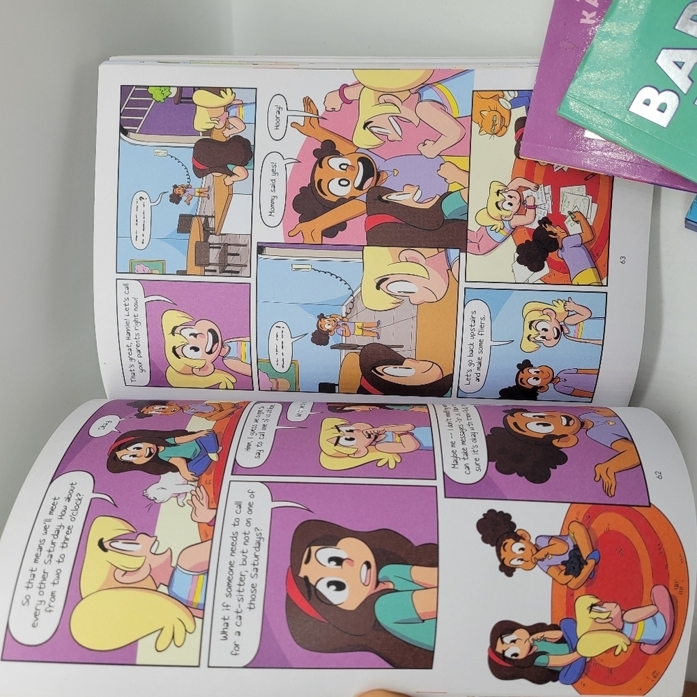 Lot of 5 Paperback Books THE BABY SITTER CLUB Full Color 4 / 2 / 3 / 8/ 1 - Picture 11 of 11